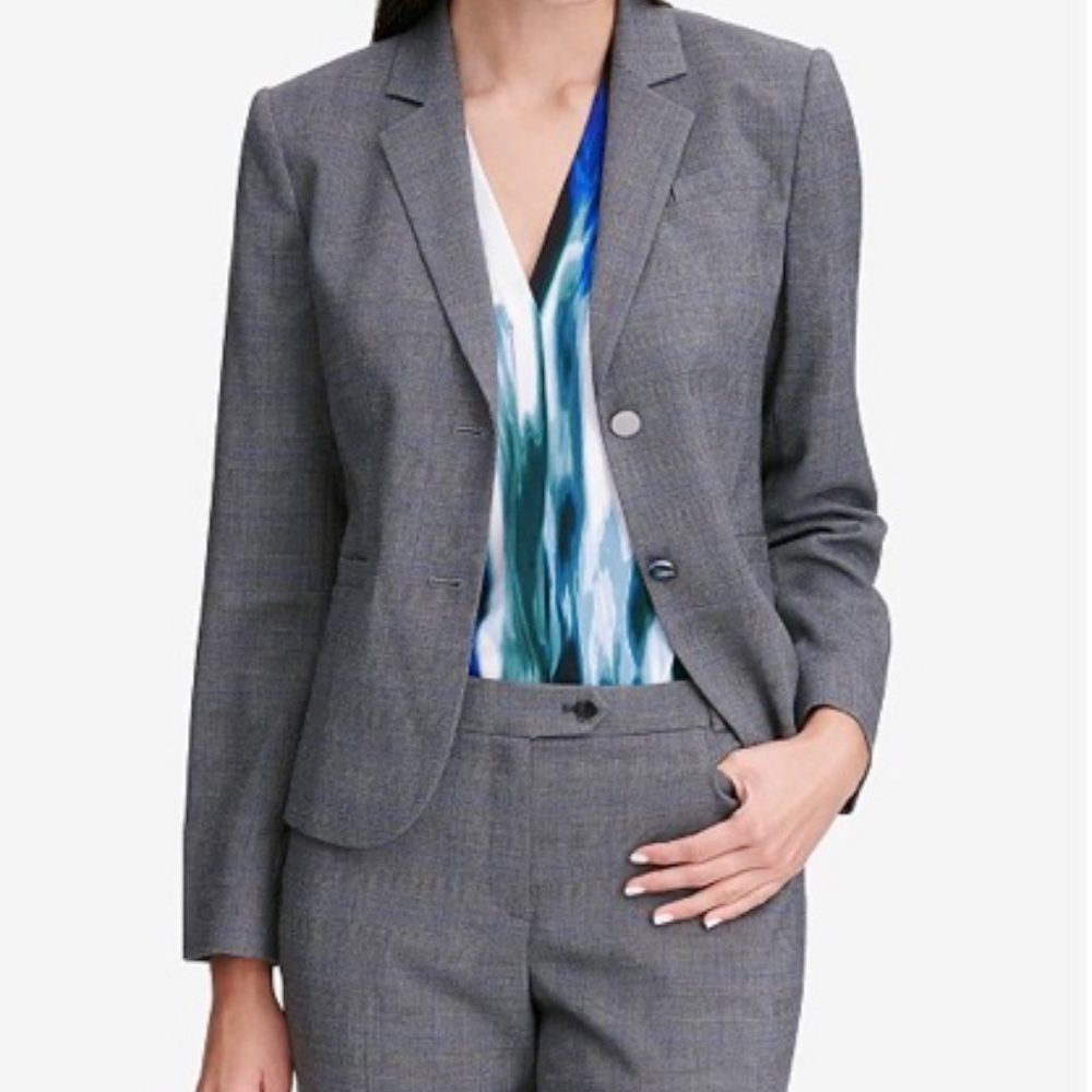Calvin Klein Glen Plaid Jacket—NWT